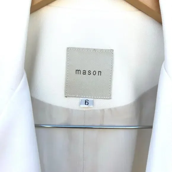 Mason Tailored White Ivory Vest Waistcoat 6 Sleeveless Quiet Luxury Menswear - Picture 3 of 9